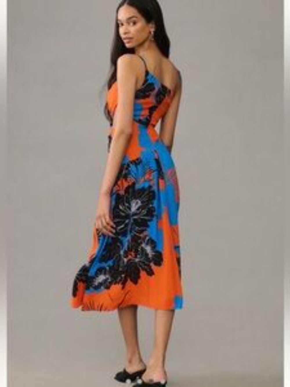 Anthropologie Plenty by Tracy Reese Printed Asymmetrical Cutout Dress L - Picture 4 of 9